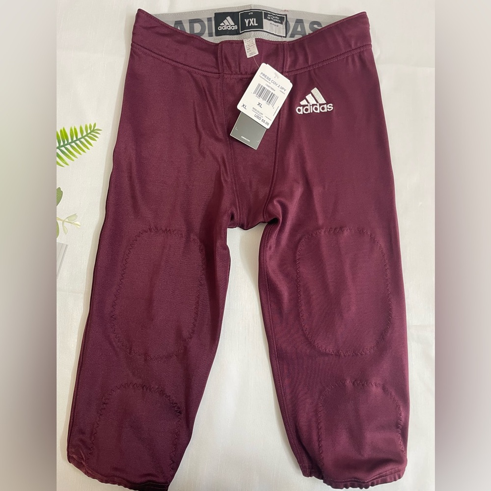 ADIDAS Boys Press Coverage 2 Football Pant in TMMARO/WHITE COLOR  YOUTH XL